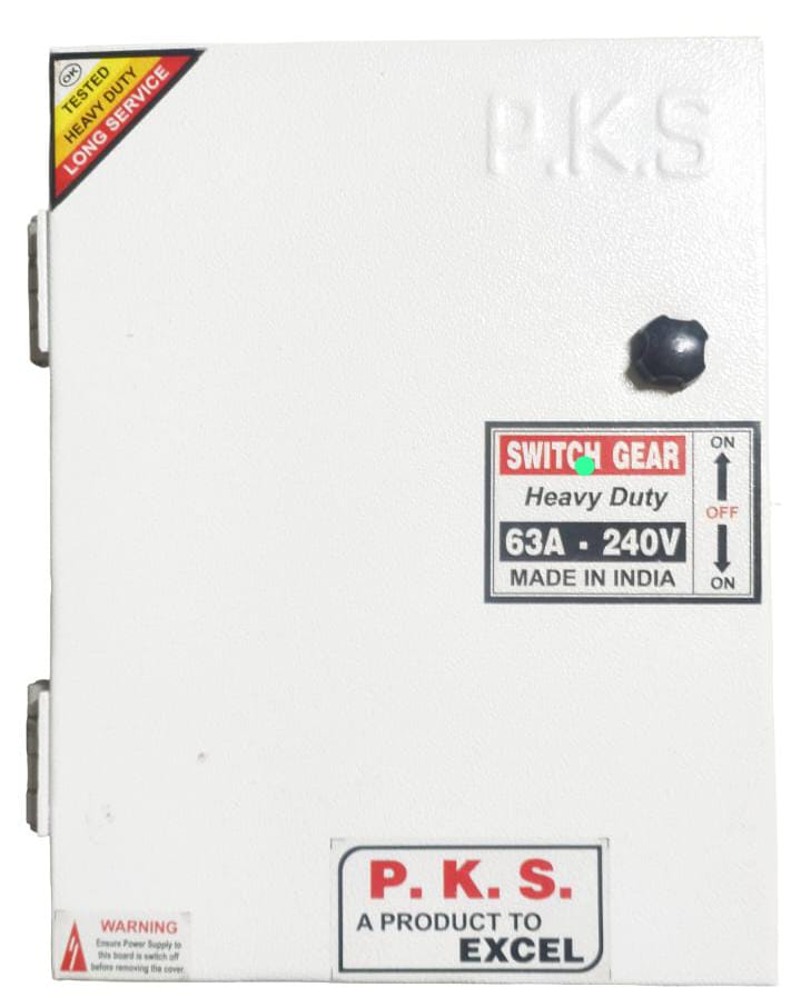 p.k.s. 63 amp 240v changeover electric switch box p.k.s. 63 amp 240v changeover electric switch box